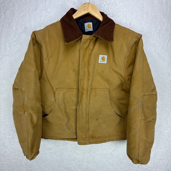 Carhartt Sandstone Jacket Arctic Quilt Lined Mens XL J02 BRN Brown - Picture 1 of 14
